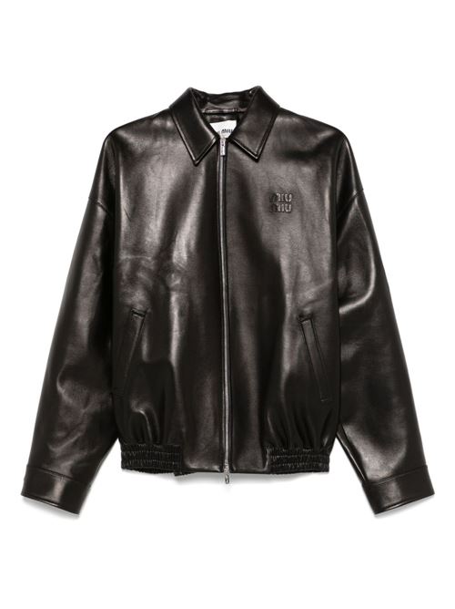 Leather Jacket MIU MIU | MPV94717NHF0002